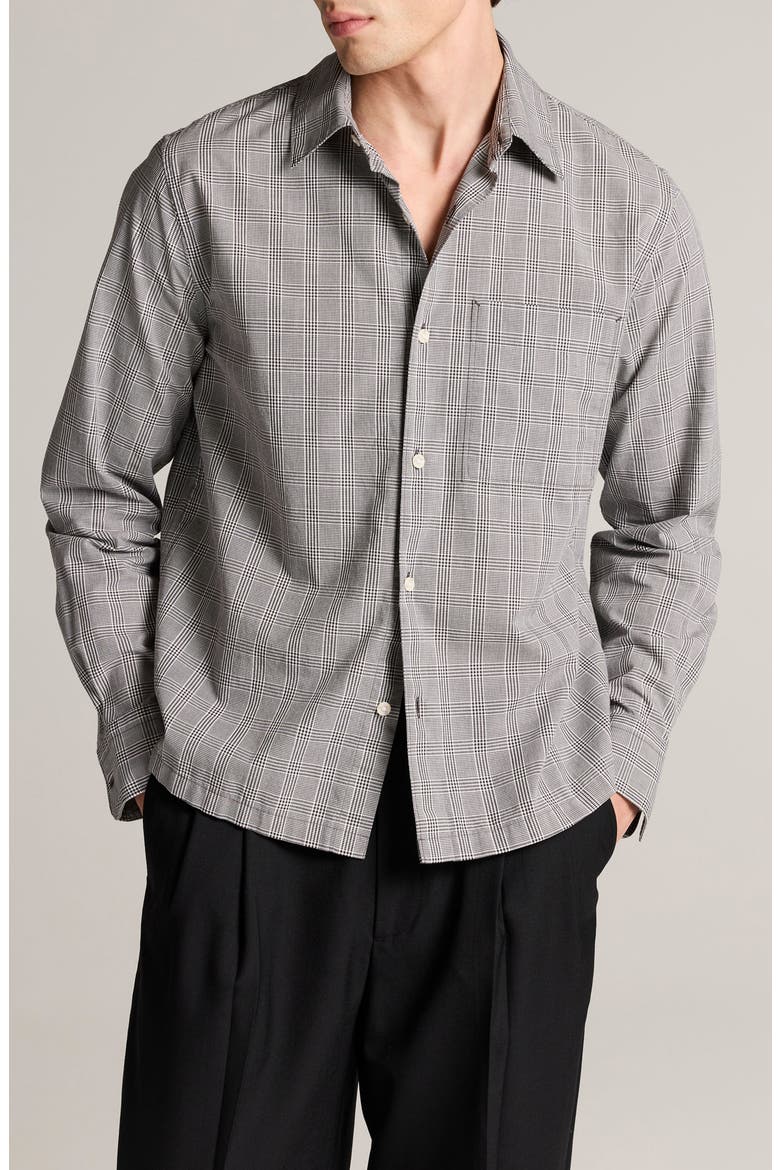 Mantella Plaid Long Sleeve Shirt, Main, color, OFF WHITE/CARBON