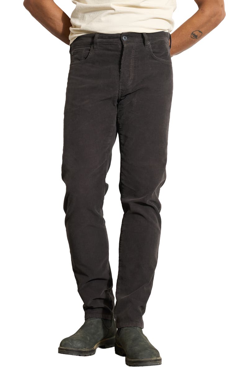 Rowan JD Five-Pocket Corduroy Pants, Main, color, Washed Black