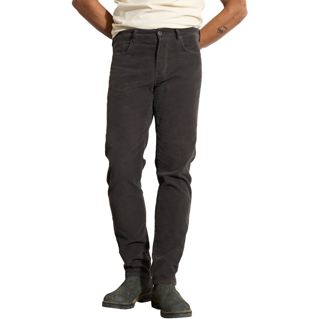 Rowan Jd Five-pocket Corduroy Pants In Black