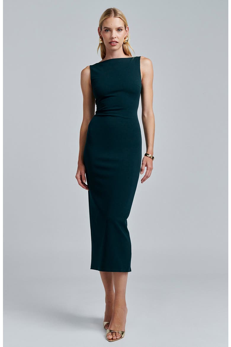 Shian Midi Dress, Main, color, Emerald
