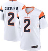 Nike Men's Nike Patrick Surtain II White Denver Broncos Mile High Collection Game Jersey