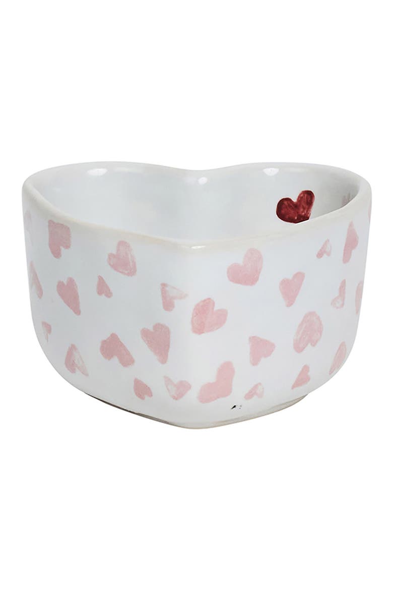 Love You More Ceramic Ramekin, Main, color, PINK