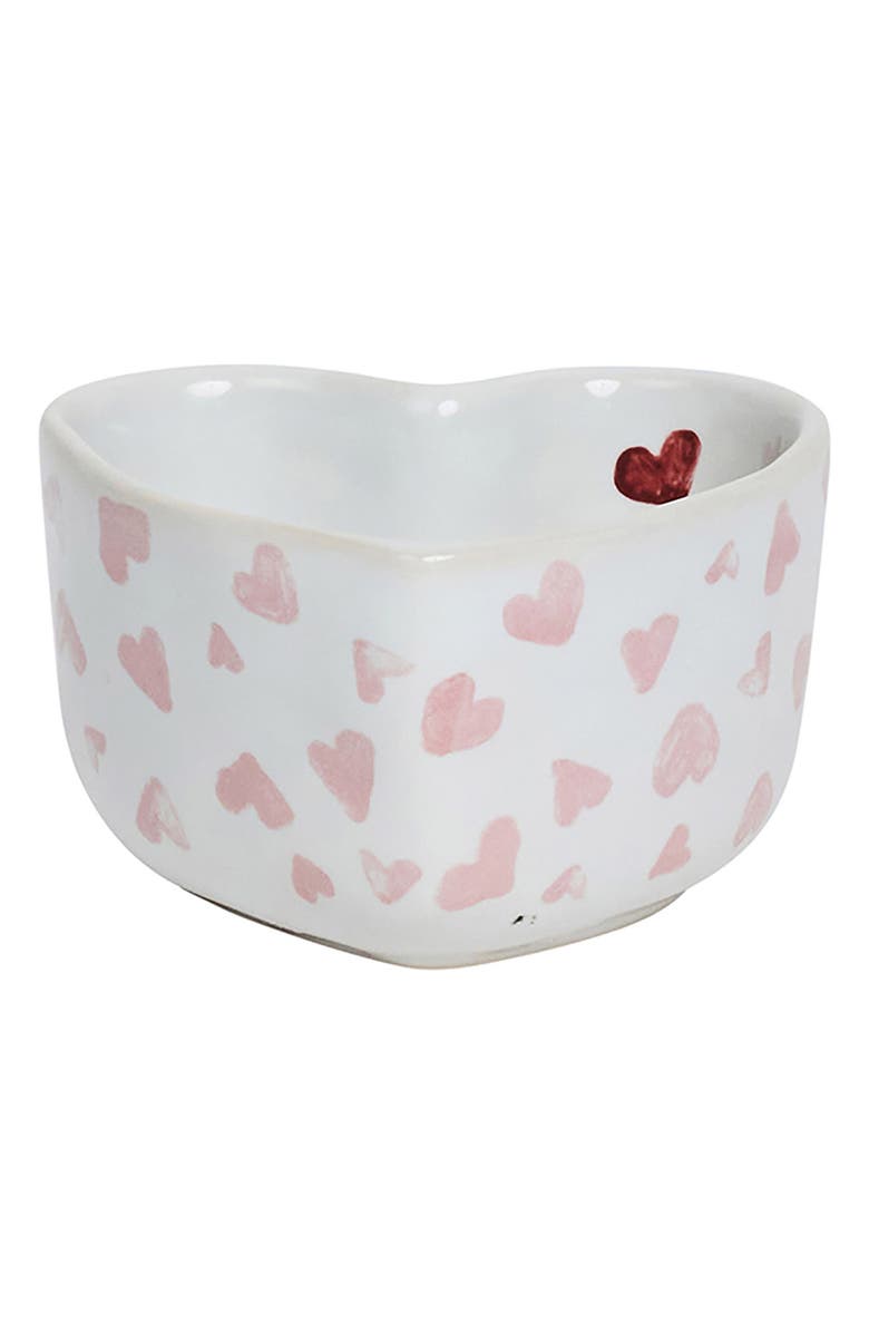 Juliska Love You More Ceramic Ramekin, Main, color, Pink