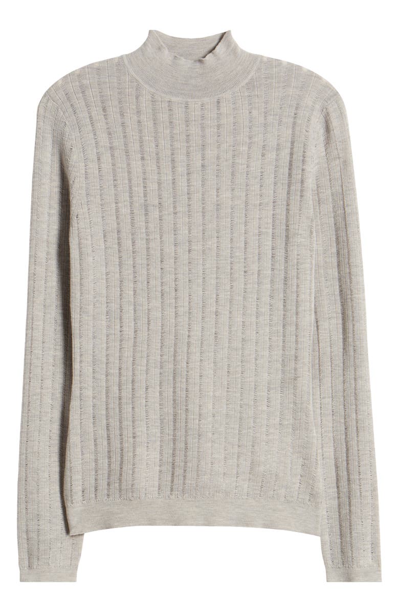 BOSS Fatirami Mock Neck Virgin Wool Sweater, Alternate, color, 