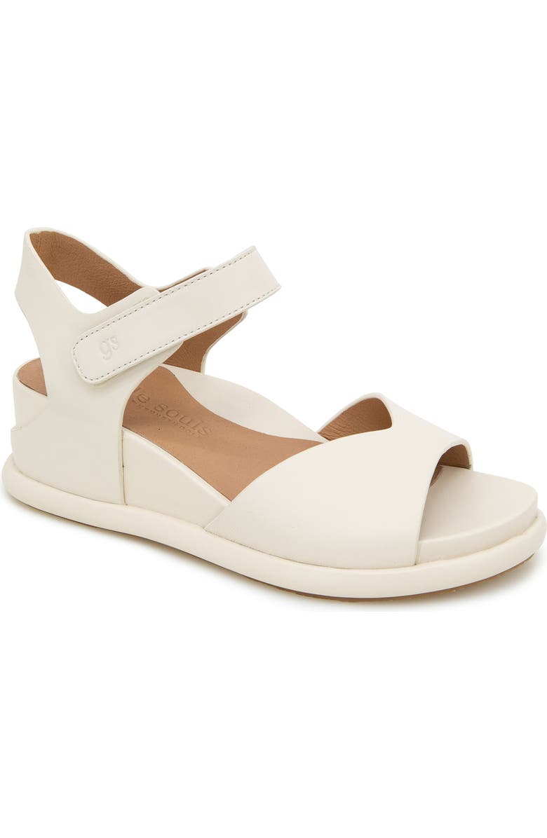 Gentle Souls Jalleen Wedge Sandal, Main, color, Stone Leather