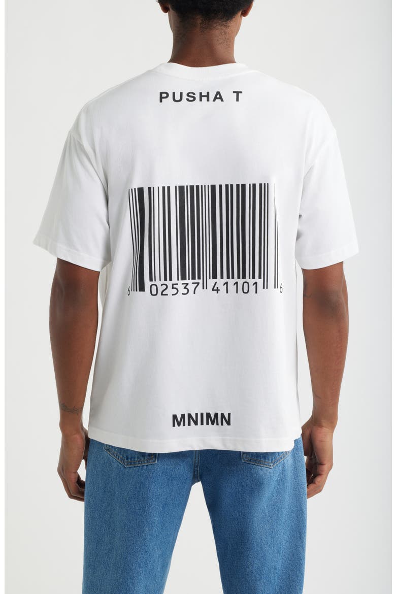 Oversize Pusha T My Name Is Graphic T-Shirt, Alternate, color, WHITE