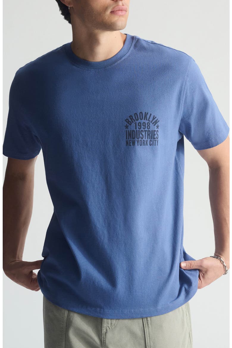Relaxed Vintage Graphic T-Shirt, Main, color, BIJOU BLUE