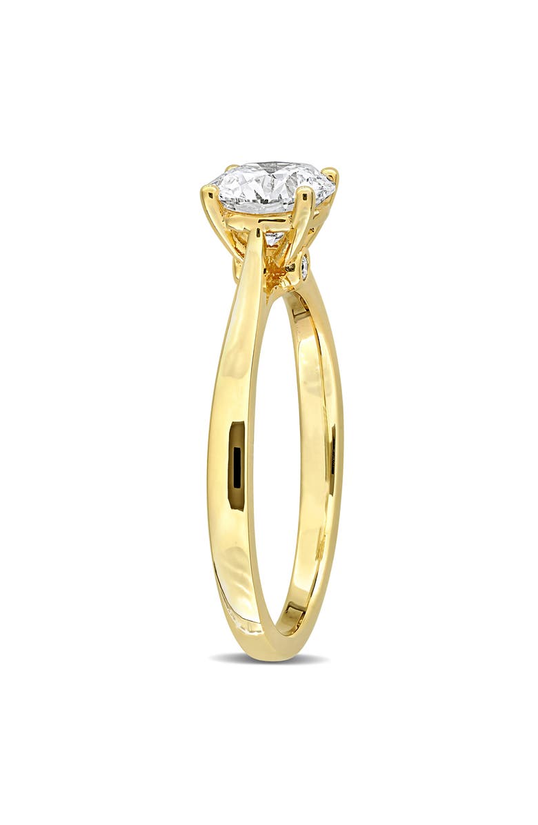 Created Forever Round Lab Grown Diamond Solitaire Ring, Alternate, color, 