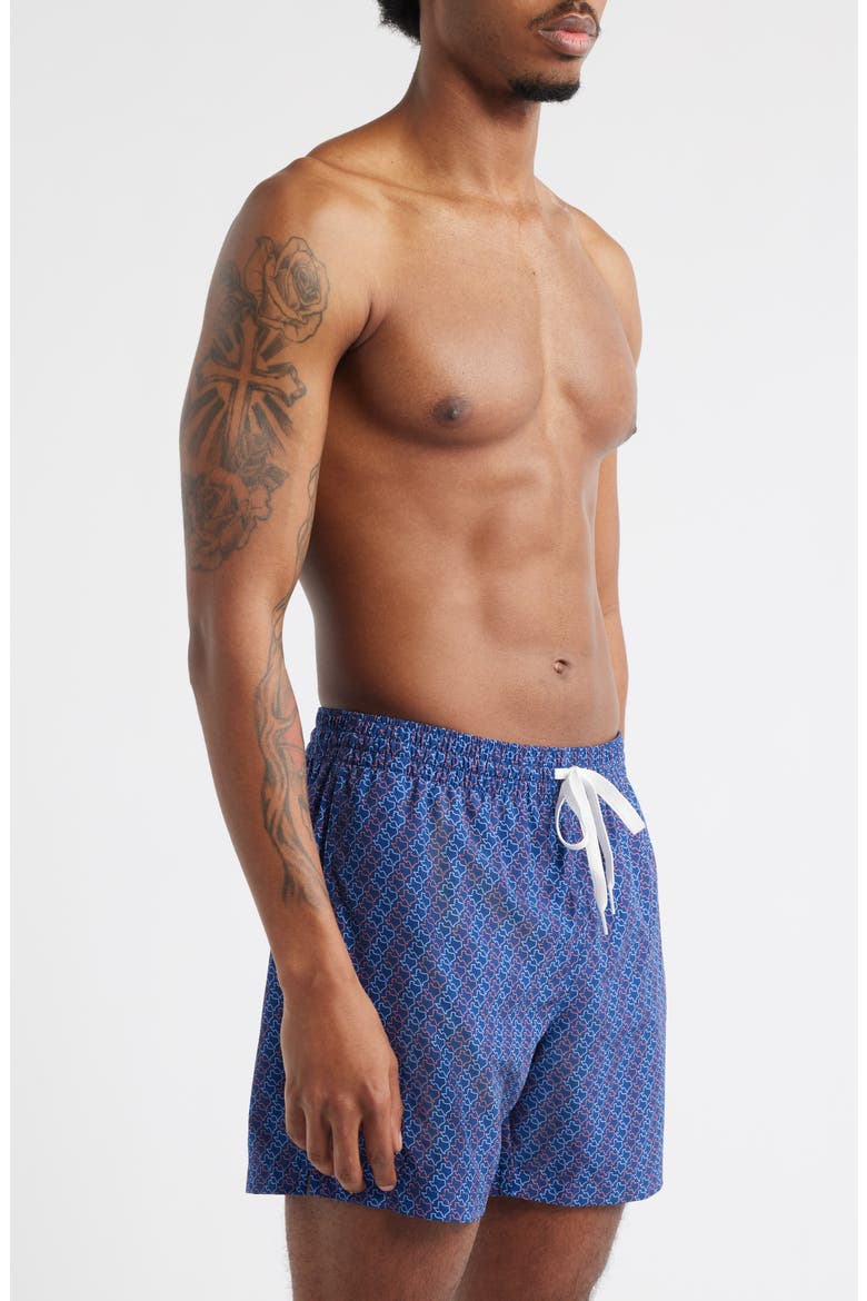 The Lone Stars 5.5-Inch Lined Swim Trunks, Alternate, color, NAVY