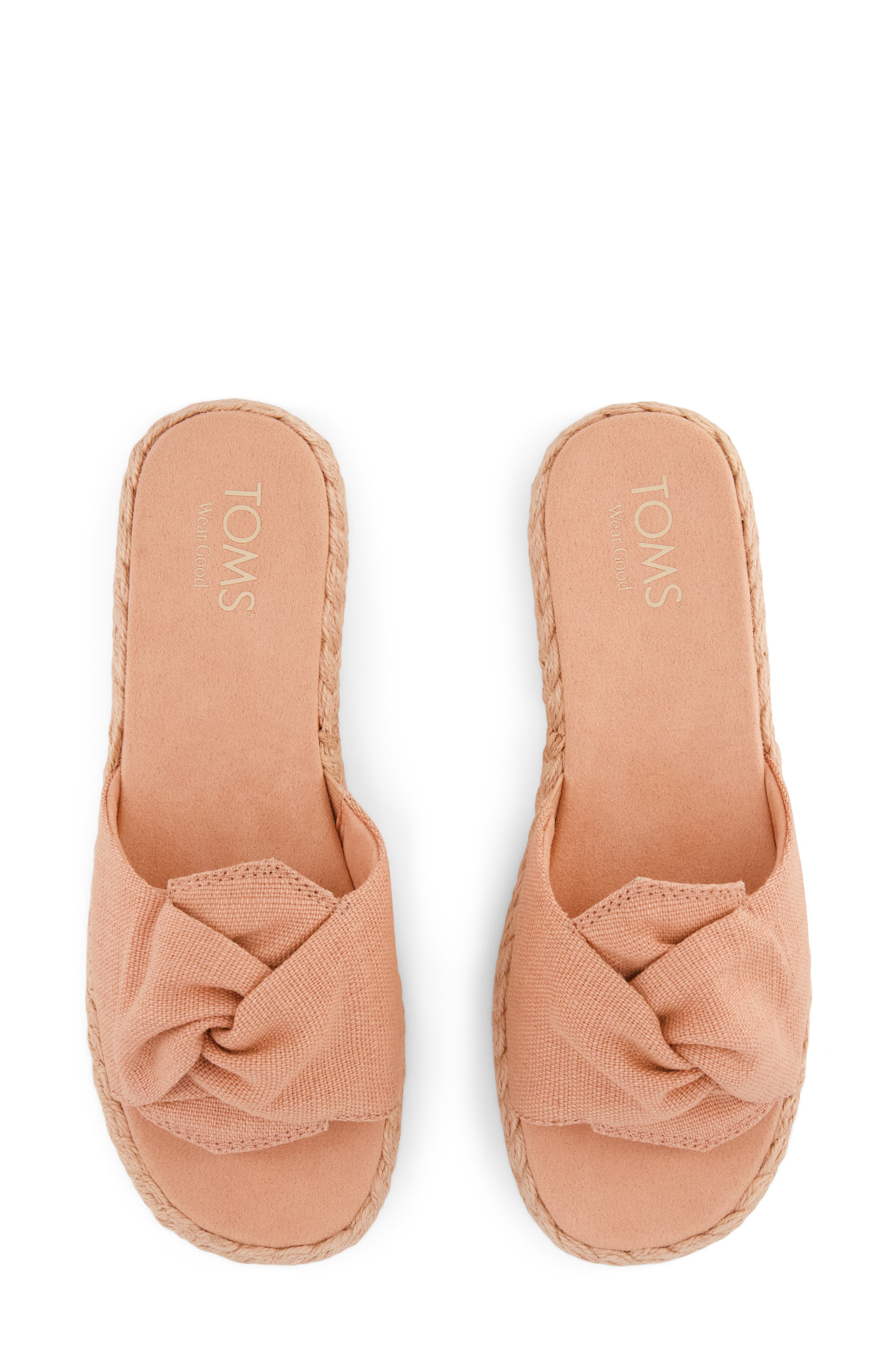 TOMS Abby Plaftorm Slide Sandal, Alternate, color, Medium Pink