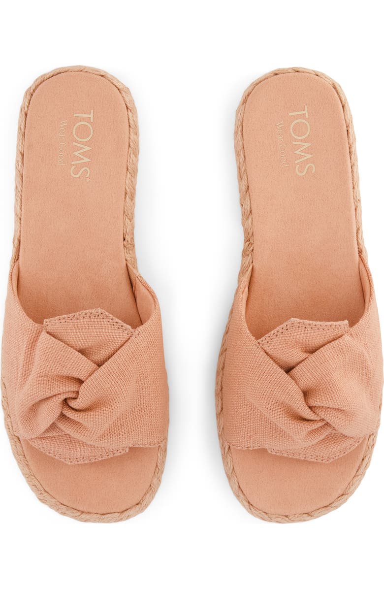 TOMS Abby Plaftorm Slide Sandal, Alternate, color, Medium Pink