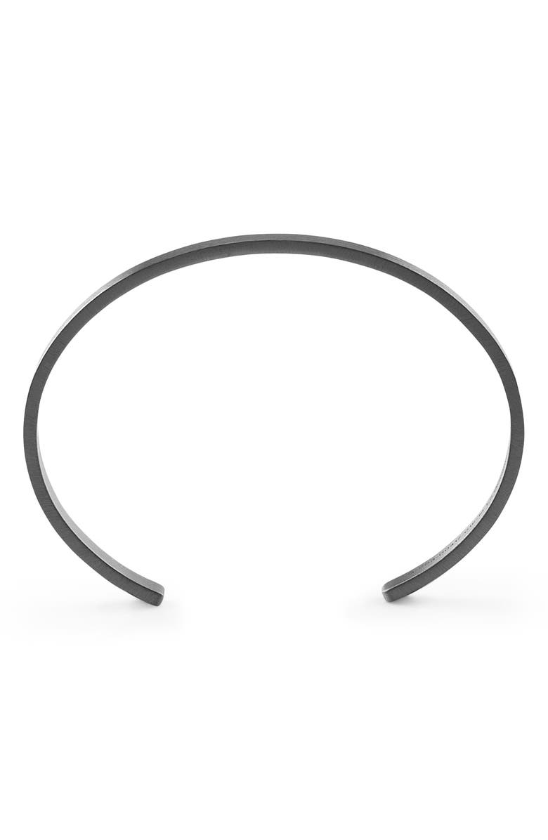 le gramme Men's 15G Brushed Sterling Silver Ribbon Cuff Bracelet, Alternate, color, 