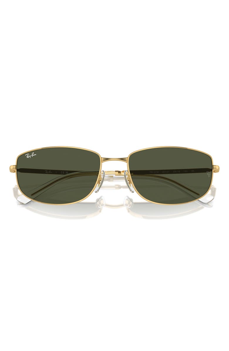 Ray-Ban 56mm Irregular Sunglasses, Alternate, color, Gold Flash