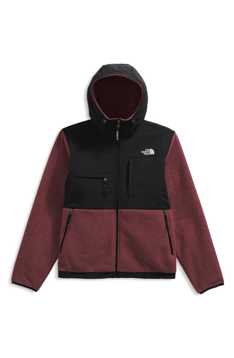 The North Face Retro Denali Hooded Jacket, Alternate, color, Sumac/ Tnf Black