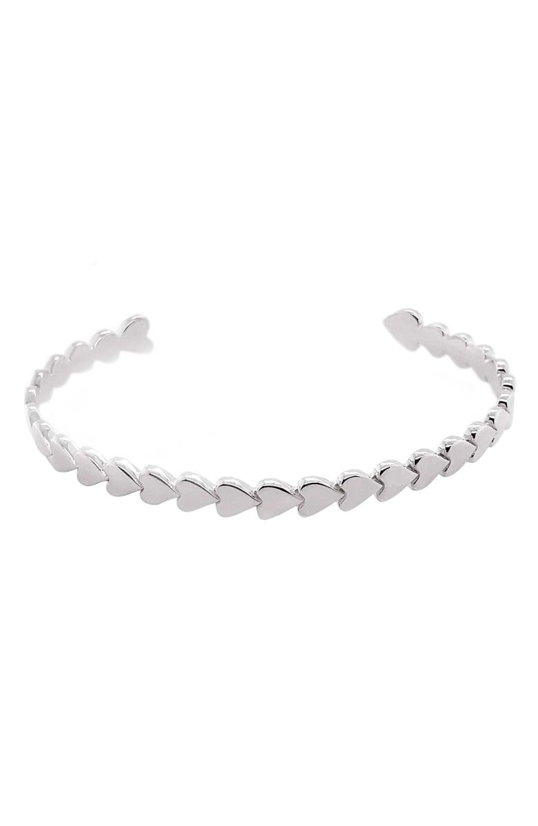 Tiny Tags Perfectly Imperfect Heart Cuff, Main, color,