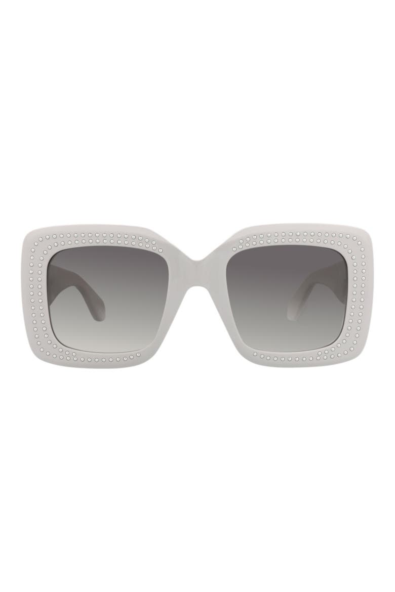 52mm Novelty Square Sunglasses, Main, color, GREY GREY GREY