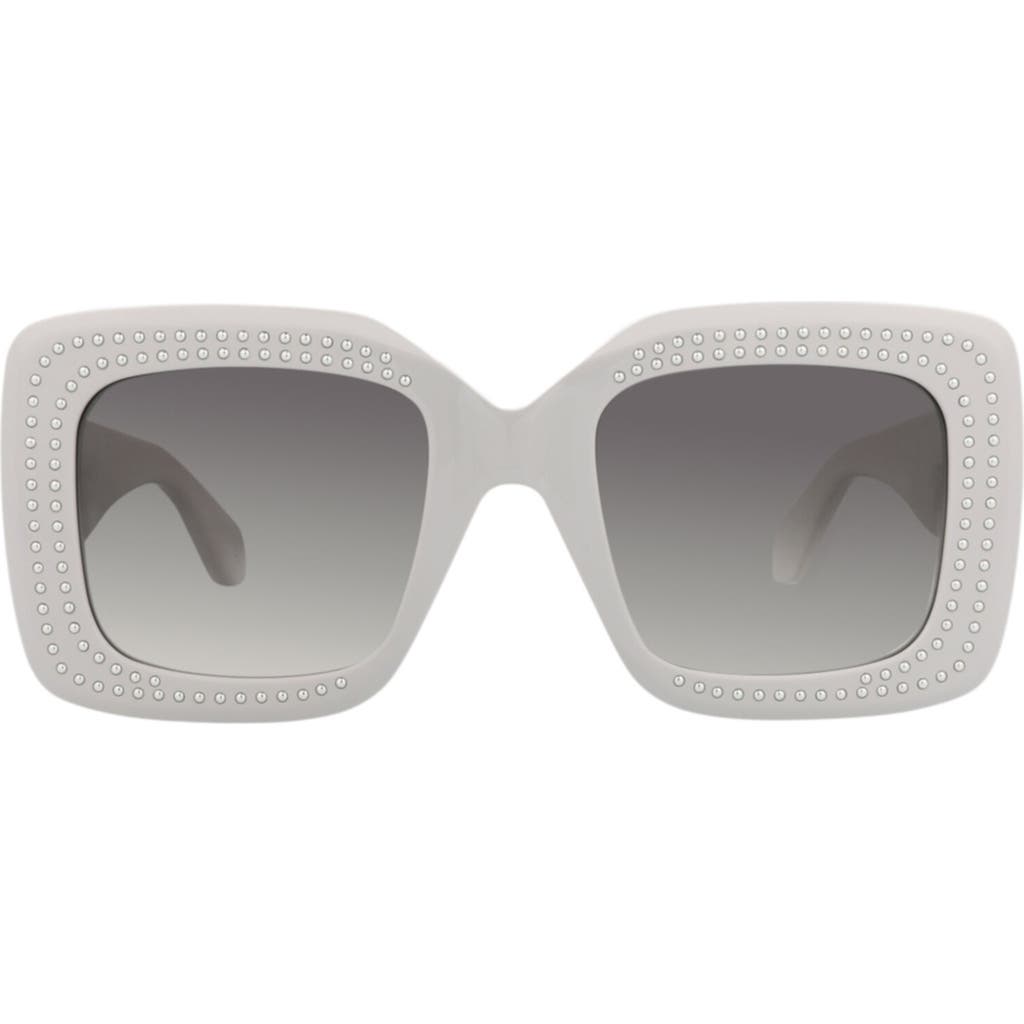 Alaïa 52mm Novelty Square Sunglasses In Gray