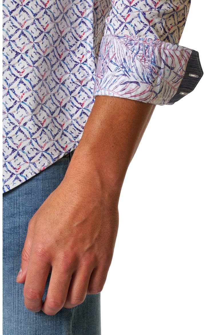 Rosales Cotton Button-Up Shirt, Alternate, color, MULTI