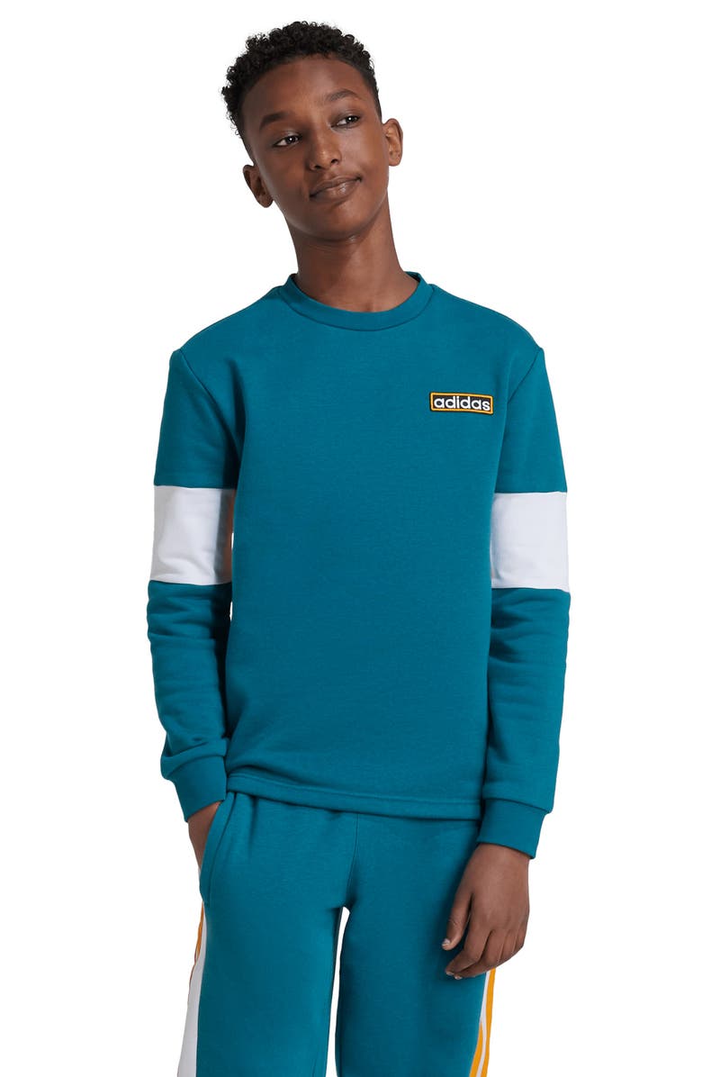 adidas Kids' Logo Graphic Sweatshirt, Alternate, color, 