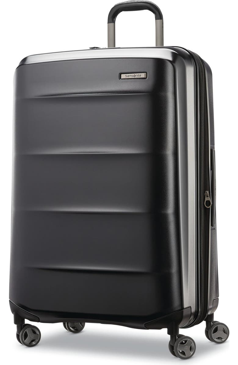 Samsonite Octiv Hardside Spinner 28-Inch Large Checked Luggage, Main, color, Stealth Black