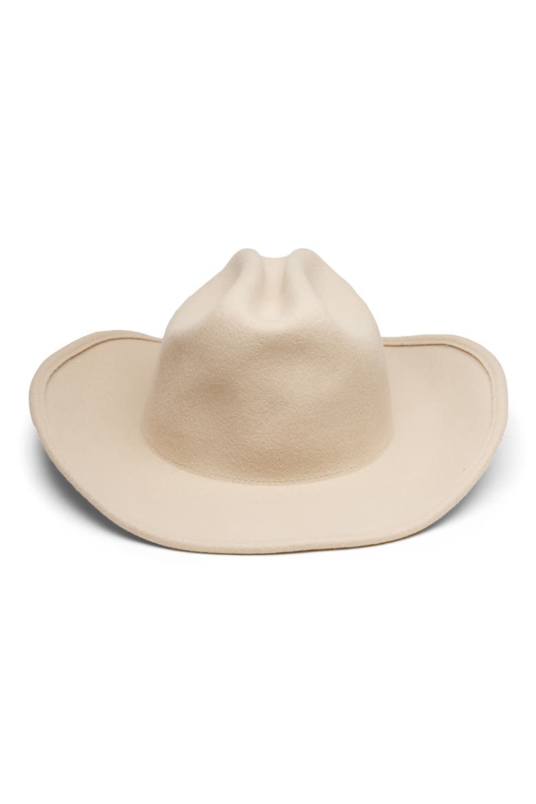Felted Wool Cowboy Hat, Main, color, OATMEAL
