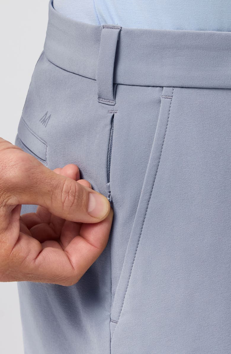 Mizzen+Main Helmsman Flat Front Performance Golf Shorts, Alternate, color, Smoke