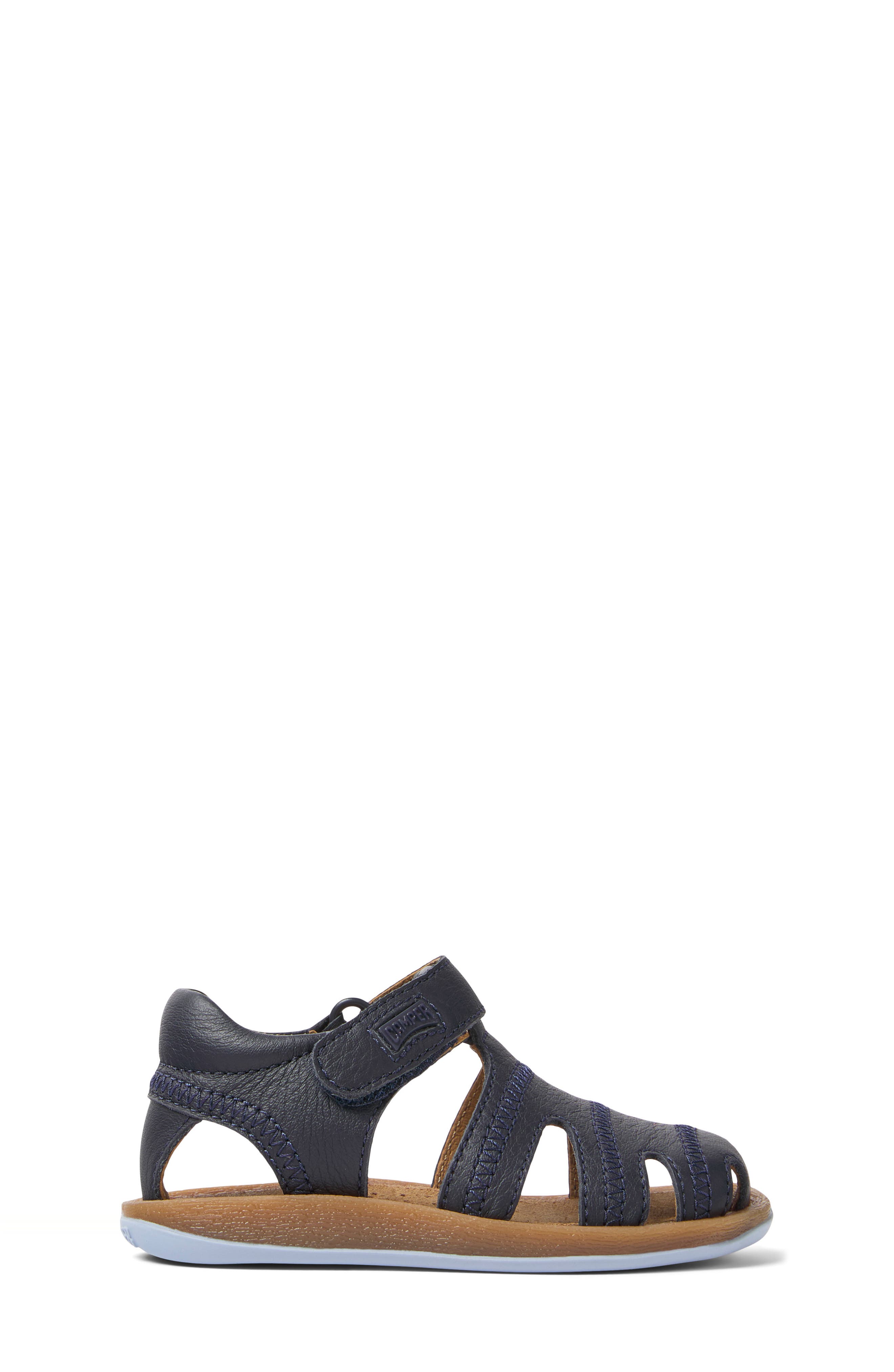 Camper Kids' Bicho Sparkle Sandal, Alternate, color, Navy