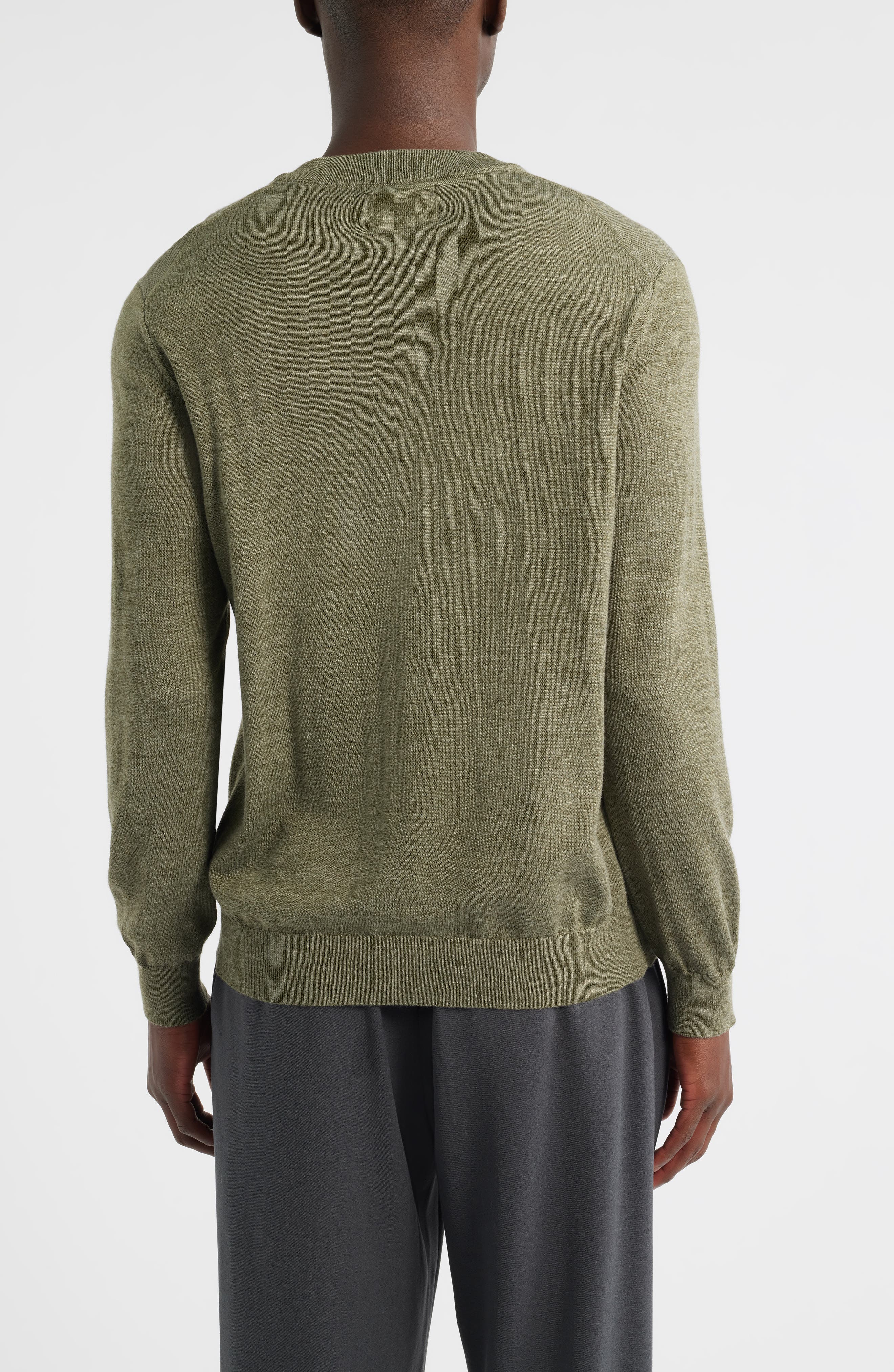 Serge 6584 Wool Blend V-Neck Sweater - image 4