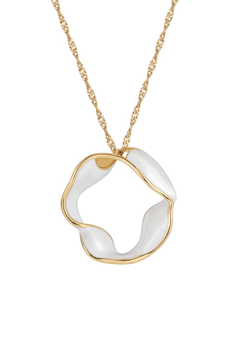 RC RETRO CHIC Breeze Necklace, Alternate, color, Gold & White