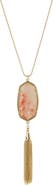 OLIVIA WELLES Evie Tassel Pendant Necklace