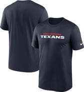 Nike Men's Nike Navy Houston Texans Primetime Legend Wordmark Dri-FIT T-Shirt