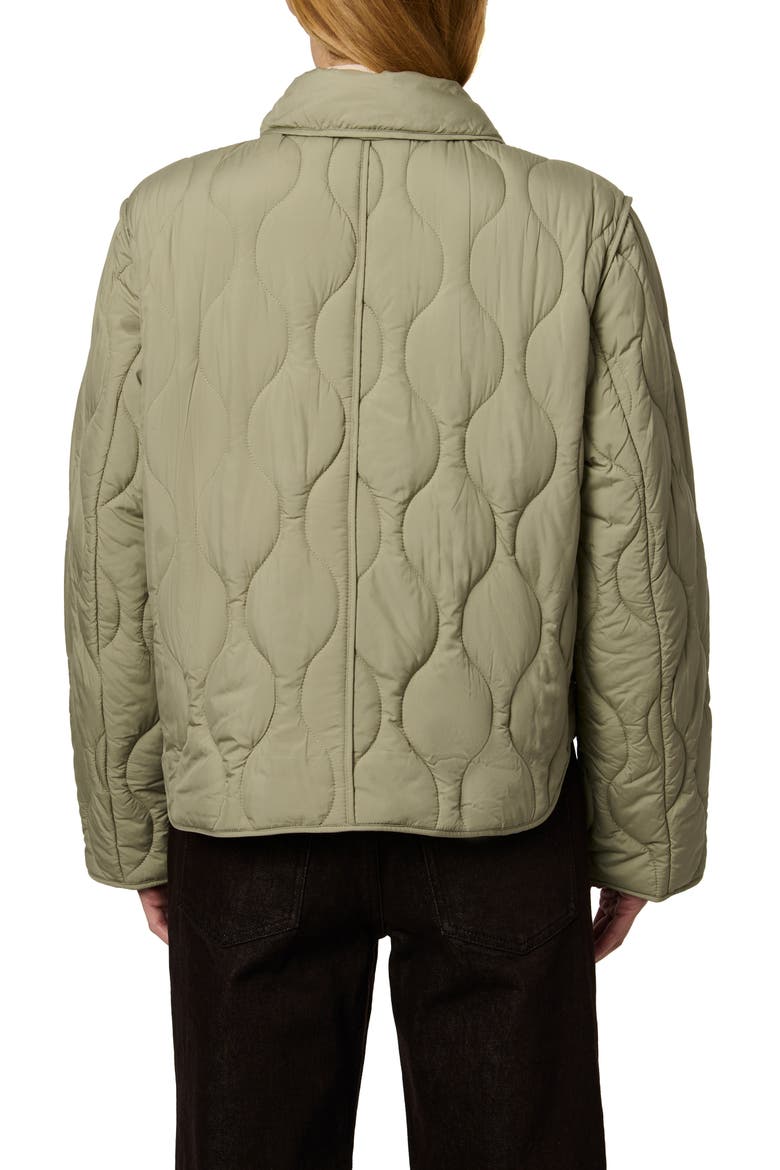 Quilted Jacket, Alternate, color, SAGE