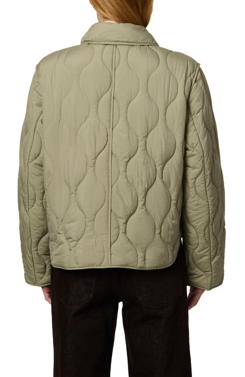 Bernardo Quilted Jacket In Green