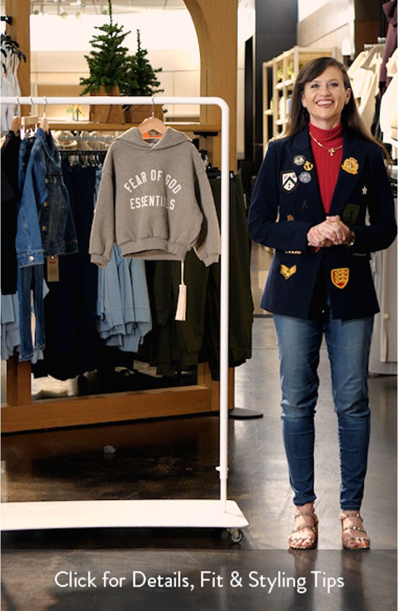 Kids' Oversize Cotton Blend Fleece Hoodie, sales video thumbnail