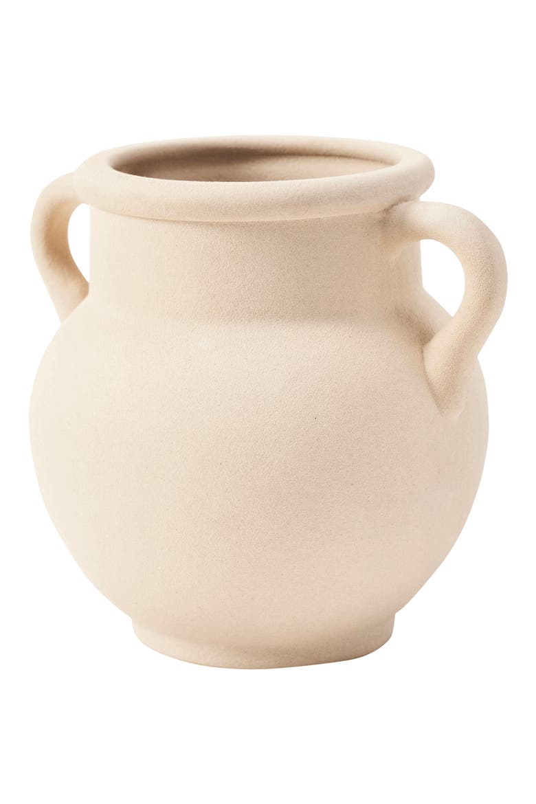 Centola Stoneware Vase, Alternate, color, MATTE BEIGE