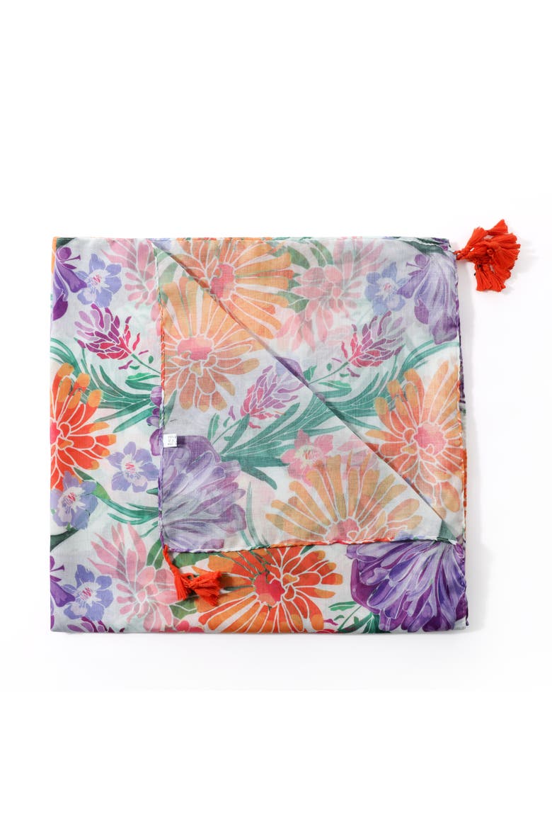 The Wildflower Scarf, Alternate, color, Multi-color