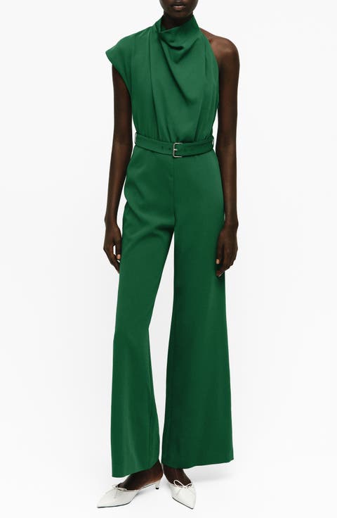 Asymmetric Wide Leg Jumpsuit