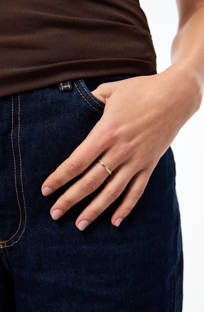 Ana Luisa Solid Yellow Gold - Diamond Elevate Ring, Alternate, color, Gold