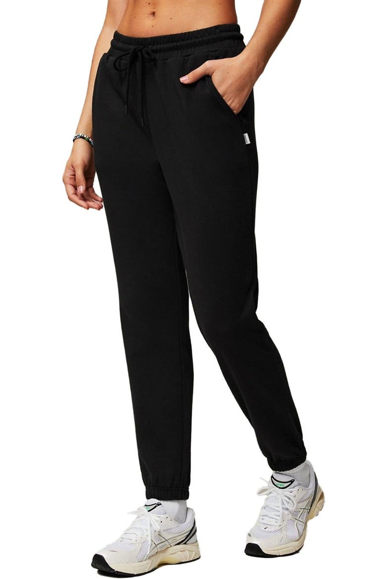 Women's Year Round Terry High-Waisted Sweatpant, Main, color, Black