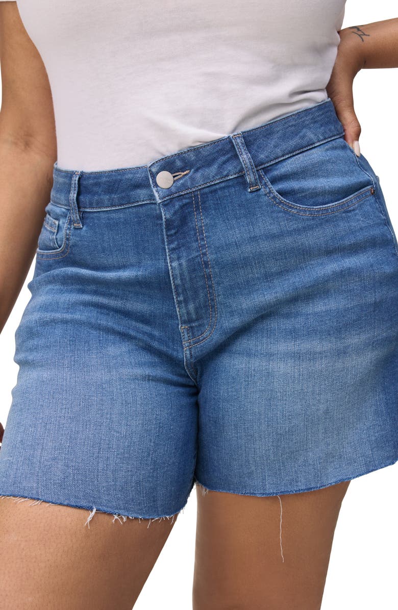 WARP+WEFT Stretch Denim Shorts, Alternate, color,