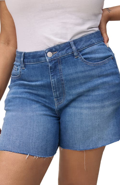 Warp & Weft Warp+weft Stretch Denim Shorts In Watersong