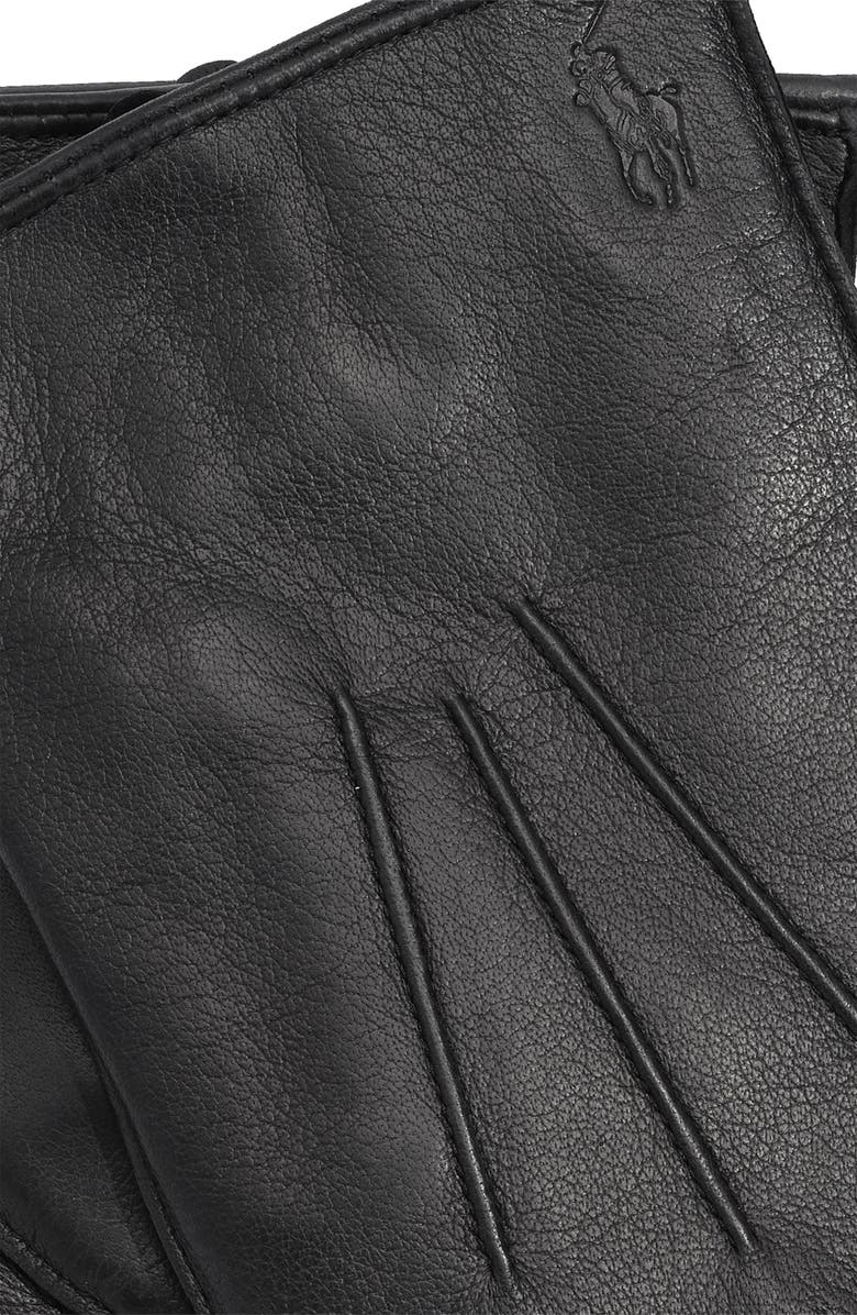 Polo Ralph Lauren Water Repellent Nappa Touch Glove, Alternate, color, Rl Black