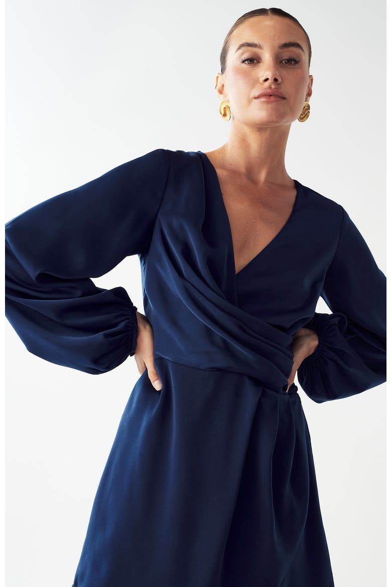 Philipa Mini Dress, Alternate, color, Navy Blue