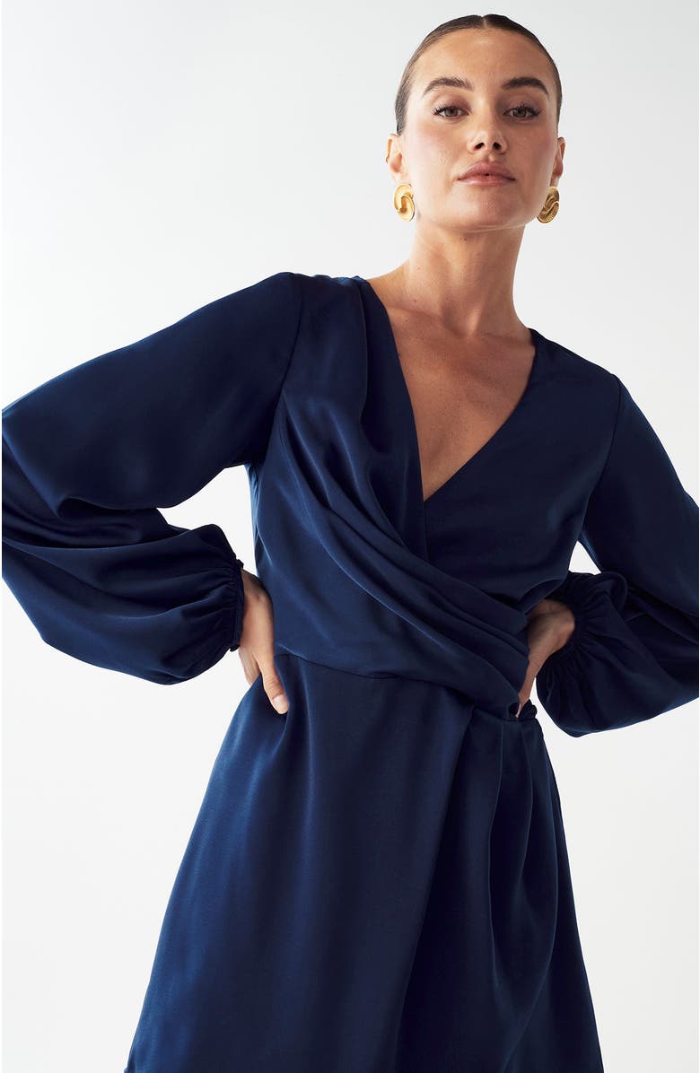 WILLA Philipa Mini Dress, Alternate, color, Navy Blue