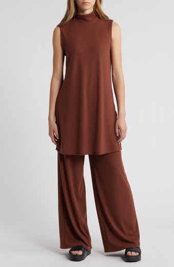 Dressed in Lala Gigi Rib Sleeveless Top & Wide Leg Pants