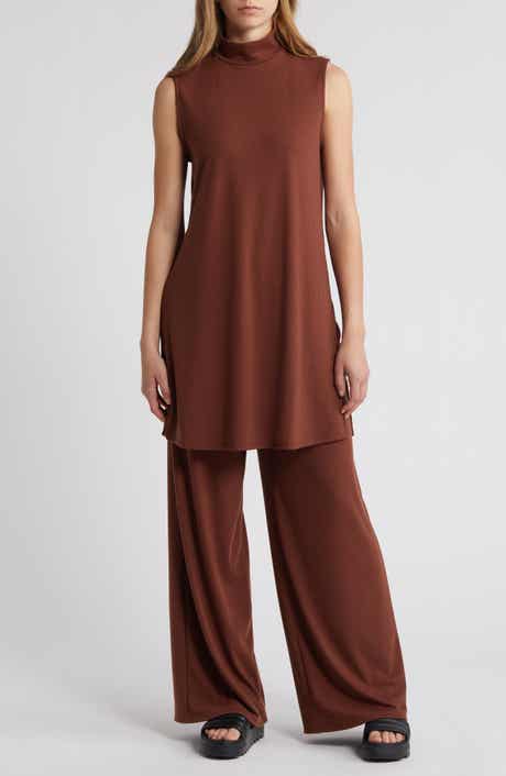 Dressed in Lala Gigi Rib Sleeveless Top & Wide Leg Pants
