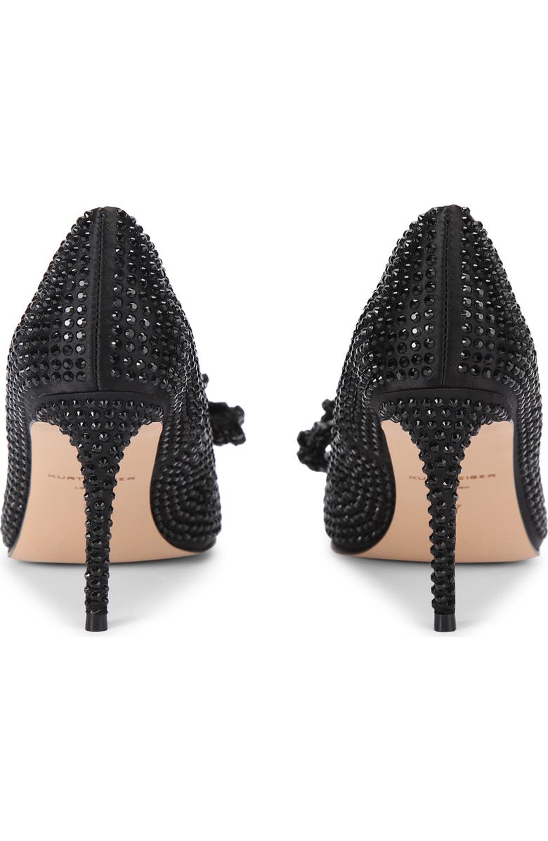 Kurt Geiger London Belgravia Crystal Pointed Toe Pump, Alternate, color, Black
