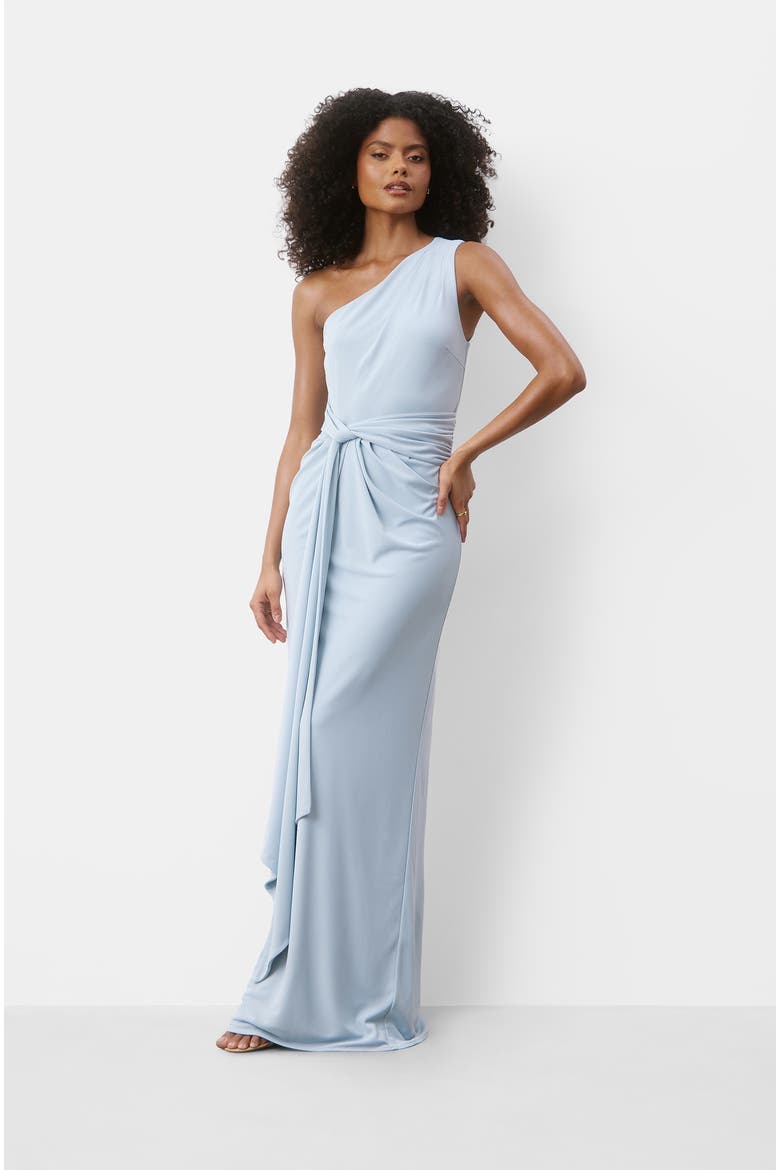 Andie One Shoulder Stretch Maxi Dress, Main, color, Pale Blue