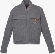 MCM Zip Cardigan in Wool and Recycled Cashmere