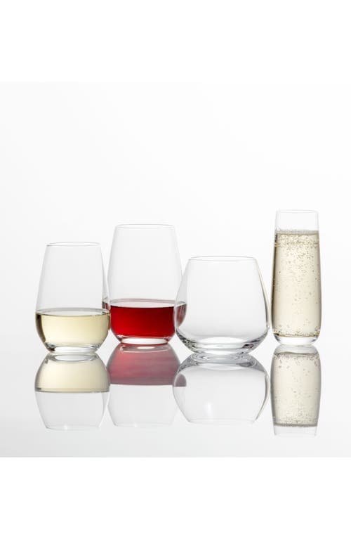 Fortessa Schott Zwiesel Forte Set Of 6 Stemless Wine Glasses In Clear